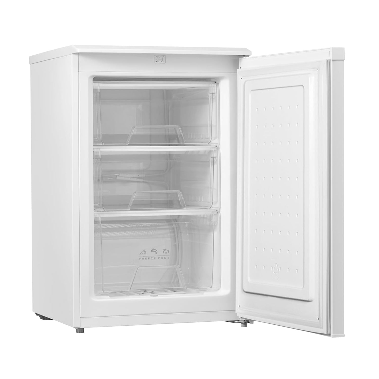 COMFEE' RCU83WH2(E) 88L Freestanding Under Counter Freezer, 55cm Wide, Reversible Door