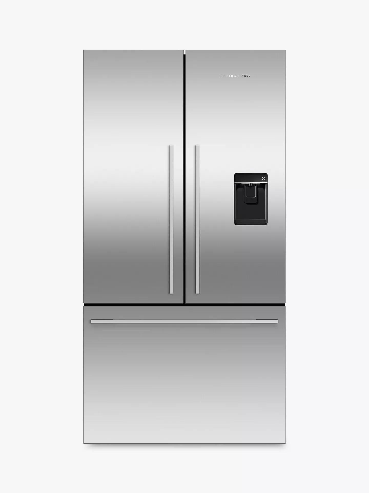 569L French Door Freestanding Fridge Freezer, Stainless Steel, Frost Free, E Energy Rating