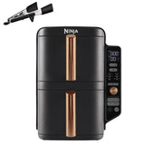 Ninja Double Stack XL Air Fryer, Vertical Dual Drawer Air Fryer with 4 cooking levels, 2 Drawers & 2 Racks