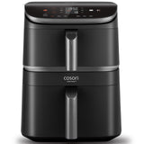 COSORI TurboTower Dual Air Fryer, 10.8L Space-Saving Stacked Design, 3-Layer Cooking