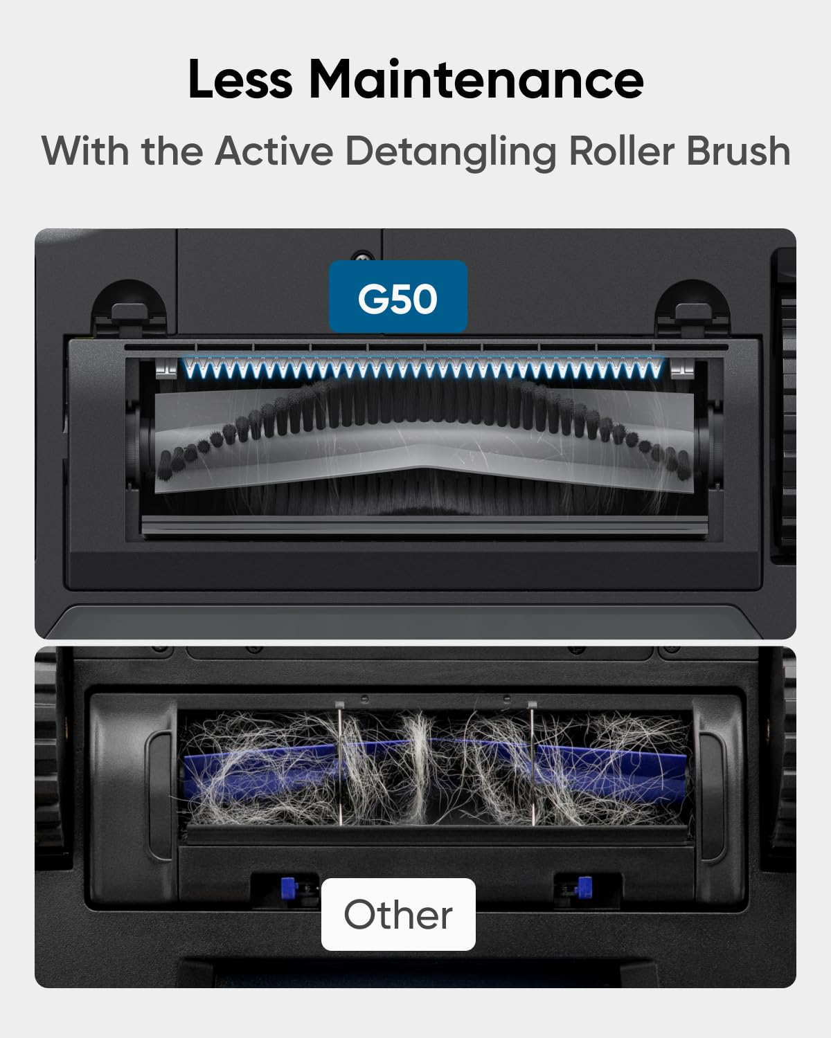 eufy G50 Robot Vacuum Cleaner with 4,000 Pa Strong Suction, Pro-Detangle Comb, Roller Brush